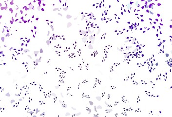 Light purple vector template with memphis shapes.