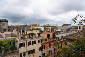 Fototapeta na wymiar I tetti di Roma a Via Giulia
