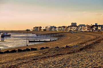 Fototapeta na wymiar Thorpe Bay Beach Essex England