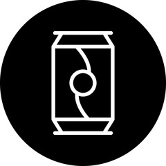 drink can glyph icon