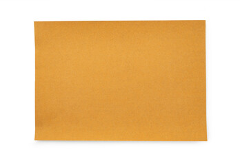 Brown recycle paper on isolated white background