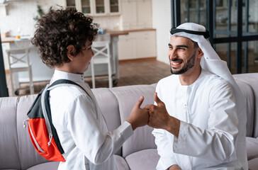 happy family spending time together