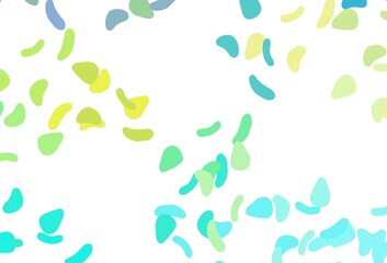 Light Blue, Yellow vector template with memphis shapes.