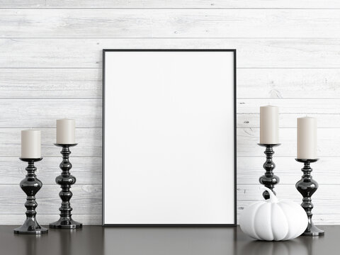 Hallowee Frame mockup, 3d redner