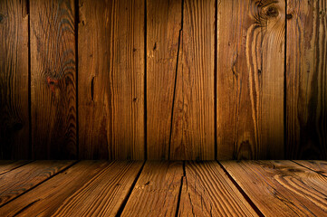 Old wooden background and space, dark wooden texture surface background backdrop, floor wood