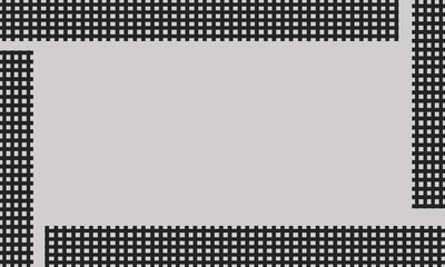gray background in the middle of a grid of black squares
