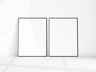 frame mockup, poster mockup, minimalist gallery frame mockup, print mockup, 3d render