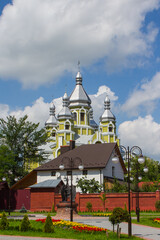View of the historic church of St. Andrew in Drohobych. Ukraine 