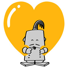 楽しい気持ちを伝えるロボット01-6