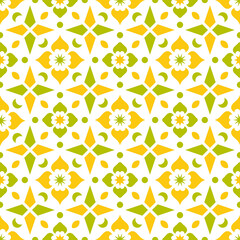 Yellow and green abstract pattern