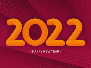 2022 Happy New Year background.