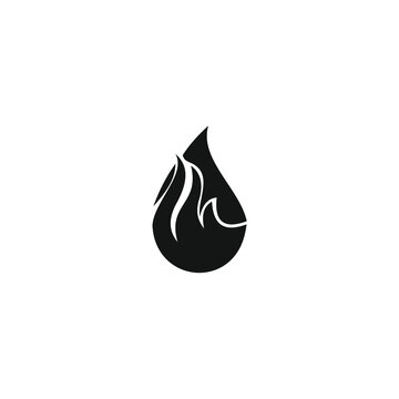 Water fire logo design