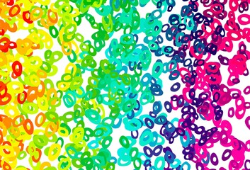 Light Multicolor, Rainbow vector texture with disks.