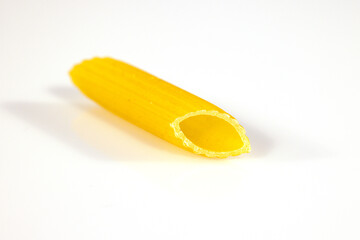 raw Italian pasta close up