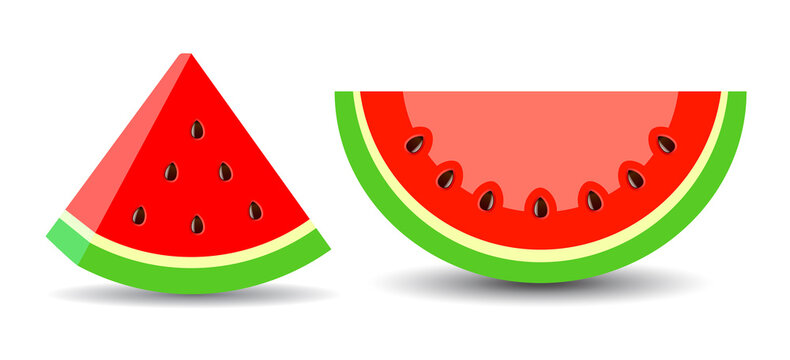 Watermelon piece vector icon