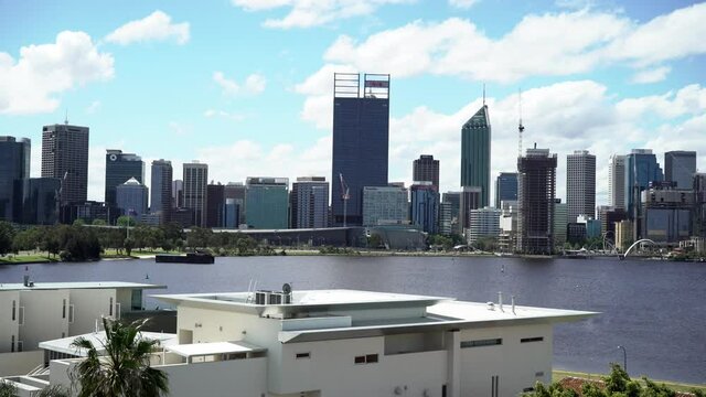 A view of the Perth city skyline