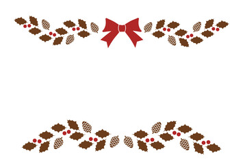 柊とリボンのフレーム