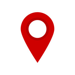 Map Marker Icon in Vector, Red Point