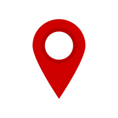 Map Marker Icon in Vector, Red Point