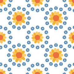 Seamless pattern flower.Elegant floral design.Botanical print. Fashion print.