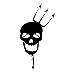 Skull skeleton spooky Halloween bone