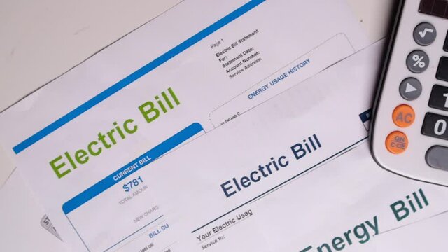 This video is home electricity expenses and bill statement document