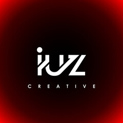 IUZ Letter Initial Logo Design Template Vector Illustration