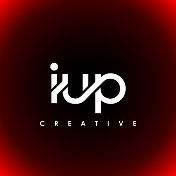 IUP Letter Initial Logo Design Template Vector Illustration