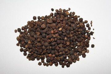 Black pepper seeds, spices, seasoning
