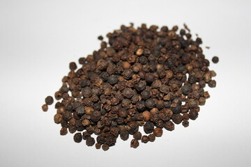 Black pepper seeds, spices, seasoning