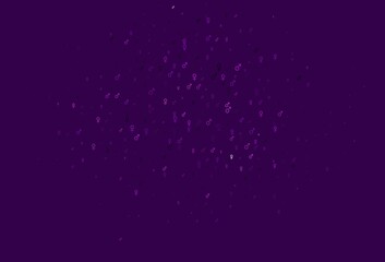 Fototapeta na wymiar Light purple vector pattern with gender elements.