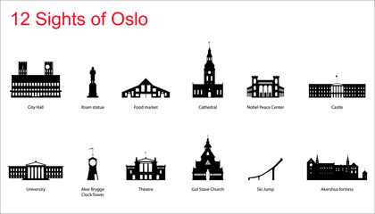 12 Sights of Oslo, Norwegen - 461485335