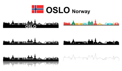 Oslo Norwegen, großes Set