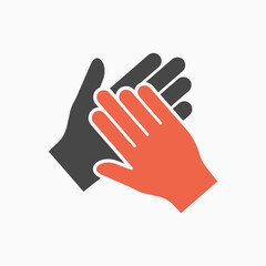 Fototapeta premium Helping icon on white background.