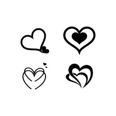 heart logo icon illustration