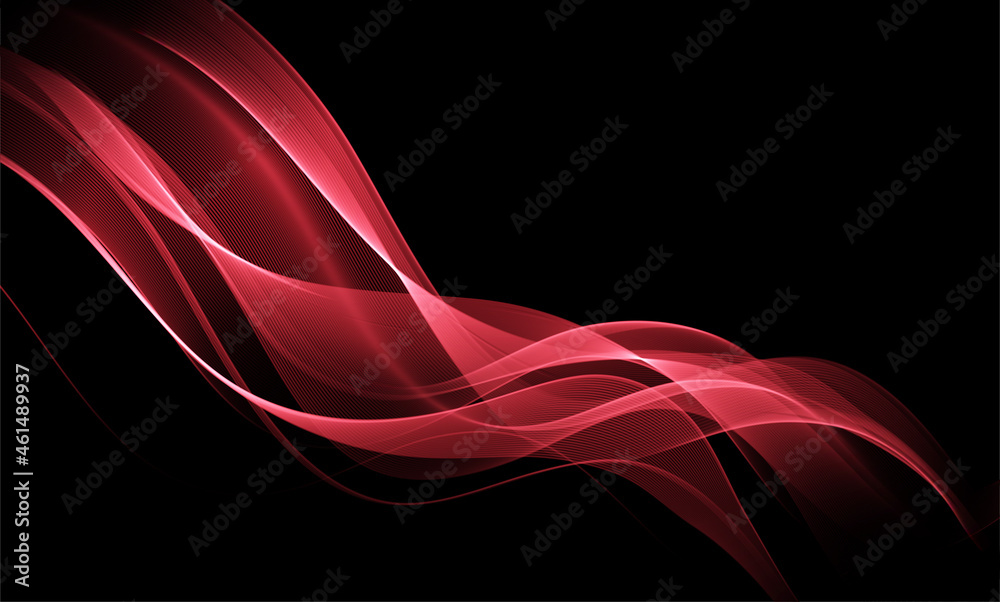 Poster abstract red background with lighting effect. futuristic design layout for presentations, posters, f