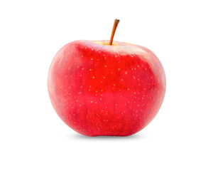 one red apple on a white background, apple isolate