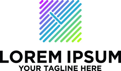 Approved check Square logo desig