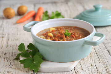 Linsensuppe