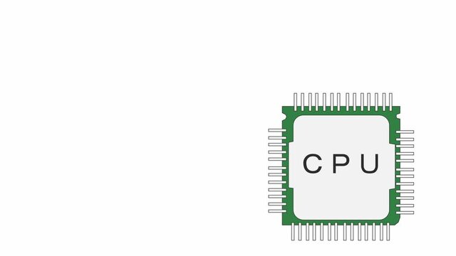 コアのCPUプロセッサーのイメージ「文字あり」
