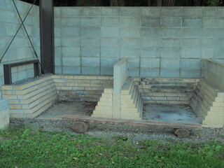 キャンプ場のかまどエリア