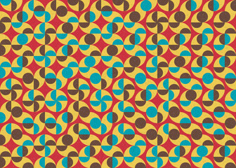 Abstract Geometric Pattern generative computational art illustration