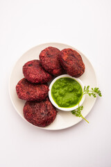 Beet Root Patties or cutlet