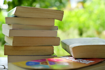 stack of books
