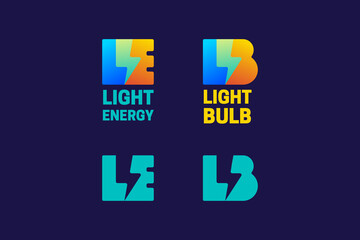 electric logo with lightning and energy
