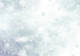 Obraz premium christmas background with snowflakes