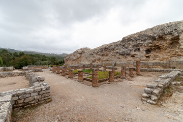 Roman ruins of Conimbriga near Coimbra in Portugal