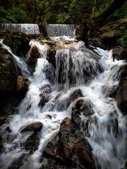 waterfall in the mountains