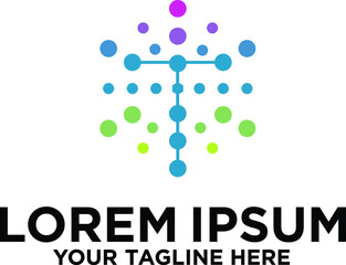 Letter T Blockchain Technology logo