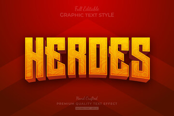 Heroes Movie Editable Premium Text Effect Font Style